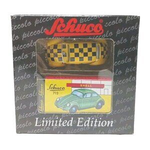 Schuco 1:90 Yellow & Black Taxi VW Volkswagon Beetle Diecast Piccolo 01268